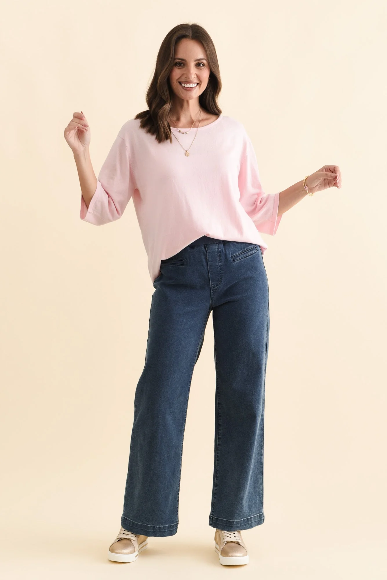 Maddy Blue Straight Leg Jeans - Image 8