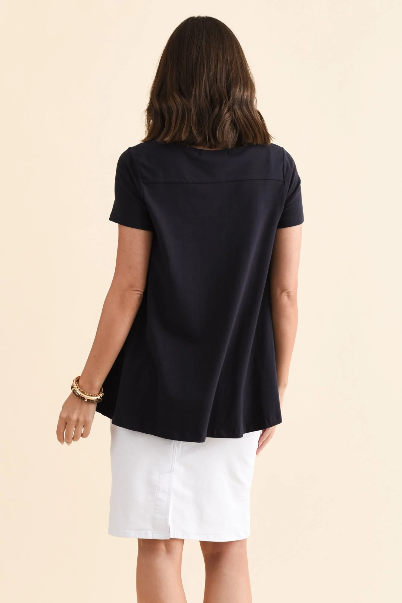 Montreal Navy Cotton Tee - Image 4