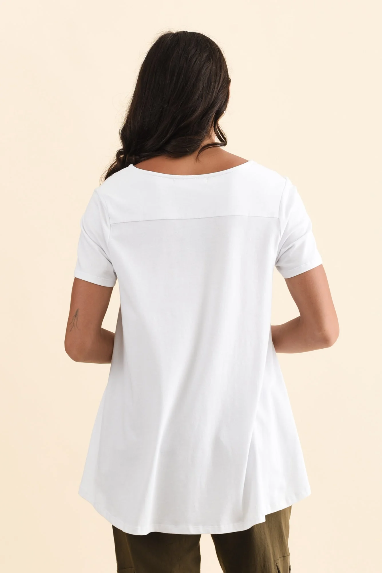 Montreal White Cotton Tee - Image 5